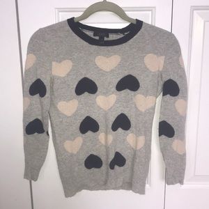 J Crew Heart Sweater